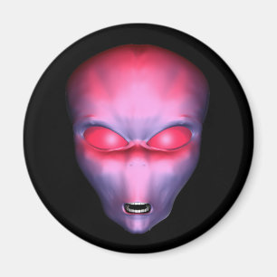 Red Alien Face Magneet