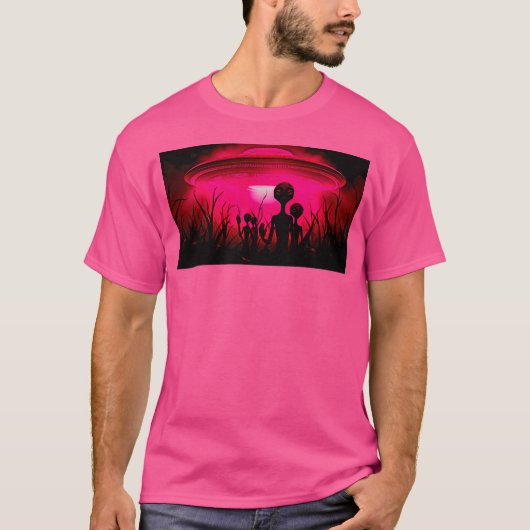 Red Aliens - Ufouap-waarneming boven New Jersey T-shirt (Voorkant)