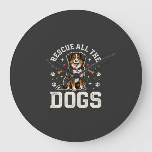 Red alle honden vintage hond grote klok