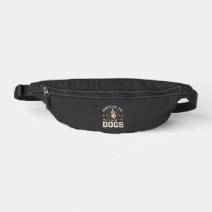 Red alle honden vintage hond heuptasje