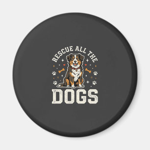 Red alle honden vintage hond magneet