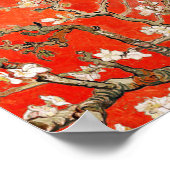 Red Almond Blossom Vincent Van Gogh Poster (Hoek)