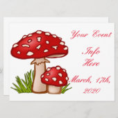 Red Amanita Mushrooms Thunder_Cove (Voorkant / Achterkant)