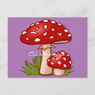 Red Amanita Mushrooms Thunder_Cove Briefkaart