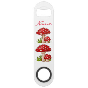 Red Amanita Mushrooms Thunder_Cove Speed Flessenopener