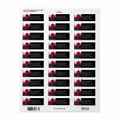 Red Amaryllis en Winter Sunrise Etiket (Full Sheet)