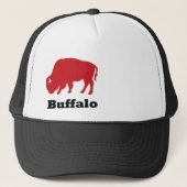 Red American Icon Buffalo trucker hat Trucker Pet (Voorkant)