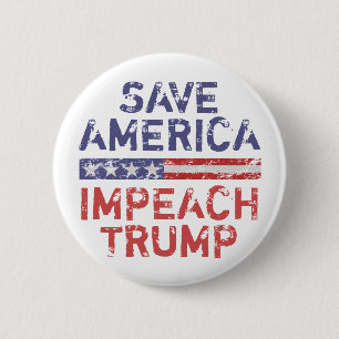 Red Amerika, beschuldig Trump Ronde Button 5,7 Cm