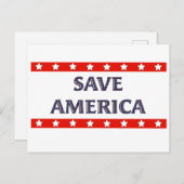 Red Amerika Briefkaart (Voorkant / Achterkant)