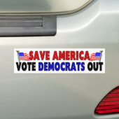 Red Amerika Bumpersticker (Op auto)