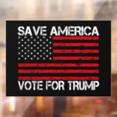 Red Amerika stem op Trump Raamsticker (Vel 2)