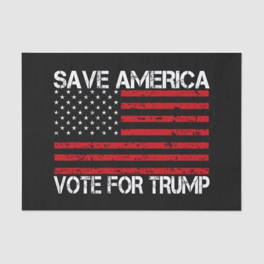 Red Amerika stem op Trump Tissuepapier (Voorkant)