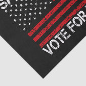 Red Amerika stem op Trump Tissuepapier (Detail)