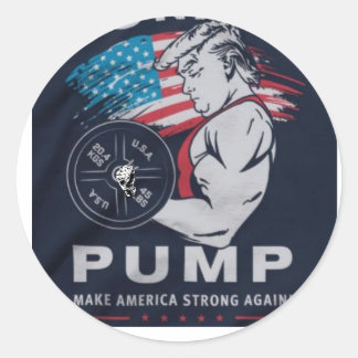 Red Amerika sterk Ronde Sticker