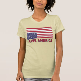 Red Amerika Vlag T-shirt