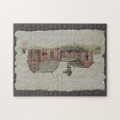 Red Amish Barn & Windmill Legpuzzel (Horizontaal)