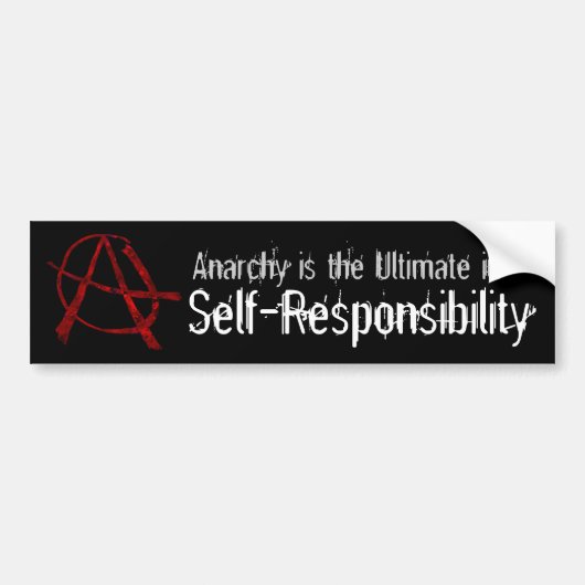 Red Anarchy Bumpersticker (Voorkant)