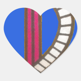 Red Anchor Art Print Hart Sticker