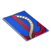 Red Anchor Art Print Notitieboek (Rechterzijde)