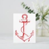 Red Anchor Briefkaart (Staand voorkant)