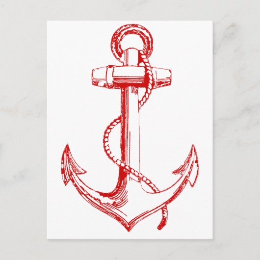 Red Anchor Briefkaart (Voorkant)