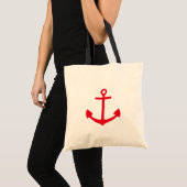 Red Anchor Tote Bag (Voorkant (product))