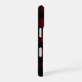 Red and Black Buffalo Plaid Pattern iPhone 16 Hoesje (Rechterkant)