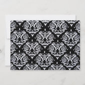Red and Black Country Damask Patterned Kaart (Achterkant)
