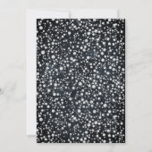 Red and Black Diamond Floral Quinceanera Kaart (Achterkant)