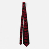 Red and Black Forever Tango Stropdas (Achterkant)