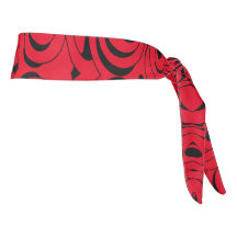 Red and Black Headband beroemd gemaakt door Joya E