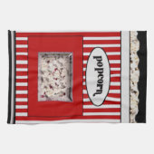 Red and Black Popcorn Kitchen Towel Theedoek (Horizontaal)