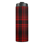 Red and black tartan plaid Scottish seamless patte Thermosbeker (Voorkant)
