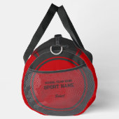 Red and Black Typography Based Design Gym Bag Plunjezak (Rechts)