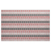 Red and Black Winter Fair Isle Pattern Stof (Fat Quarter)
