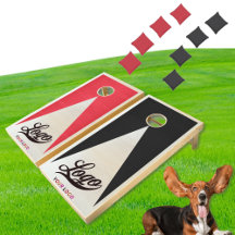 Red and Black Wood Boards Company Logo Business