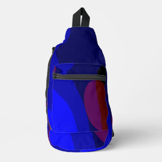 Red And Blue Abstract Art 601 Sling Bag