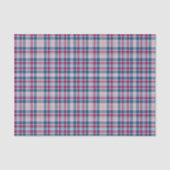 Red and Blue Classic Plaid Pattern Tissuepapier (Voorkant)