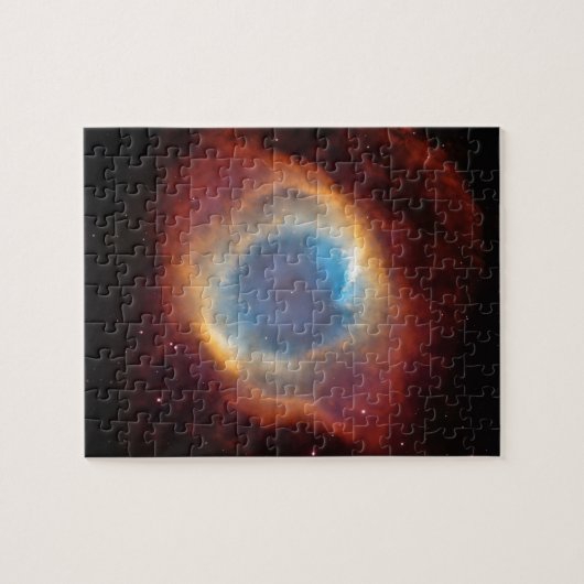 Red and Blue Helix Nebula NGC 7293 Planetary Fog Legpuzzel (Horizontaal)