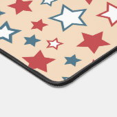 Red and Blue Stars, 4th of July, Beige Background (Coin)