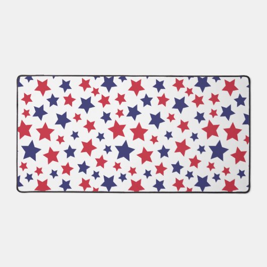 Red and Blue Stars, 4th of July, White Background (Recto)