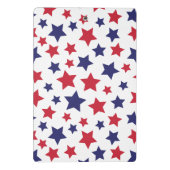 Red and Blue Stars, 4th of July, White Background Mini Klembord (Achterkant)