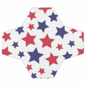 Red and Blue Stars, 4th of July, White Background Voetbal (Enkel)
