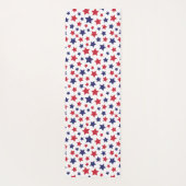 Red and Blue Stars, 4th of July, White Background Yogamat (Achterkant)