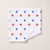 Red and Blue Stars - Starry Sky Motif (Gant de toilette)