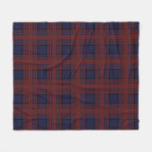 Red and Blue Tartan Fleece Blanket Deken (Voorkant (Horizontaal))