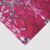 Red and blue tissue paper  tissuepapier (Detail)