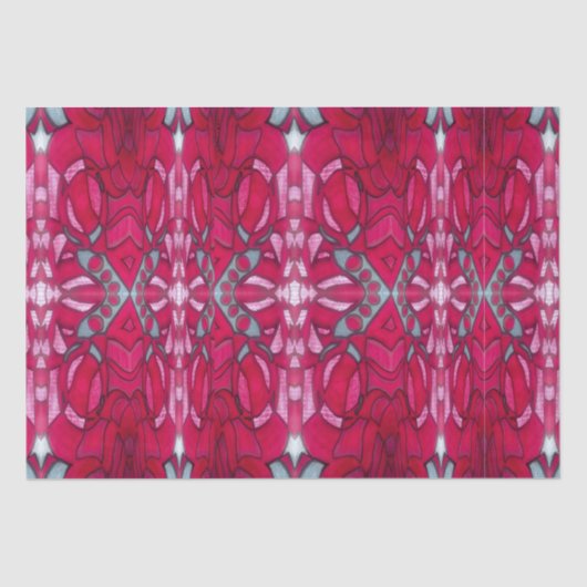 Red and blue tissue paper  tissuepapier (Voorkant)