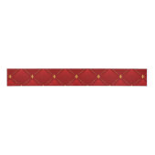 Red and Gold Art Nouveau Grosgrain Lint (Voorkant)