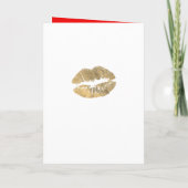 Red and Gold Glam Chic Beauty Salon Openen (Achterkant)